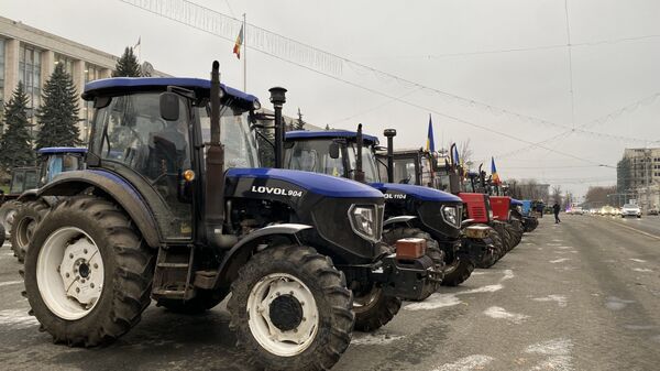 Протест аграриев в центре Кишинева - Sputnik Молдова