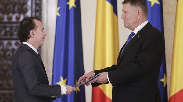 Klaus Iohannis și Florin Cîțu - Sputnik Moldova-România