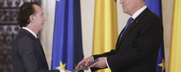 Klaus Iohannis și Florin Cîțu - Sputnik Moldova-România