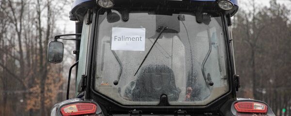 Протест аграриев в Кишиневе у правительства - Sputnik Moldova