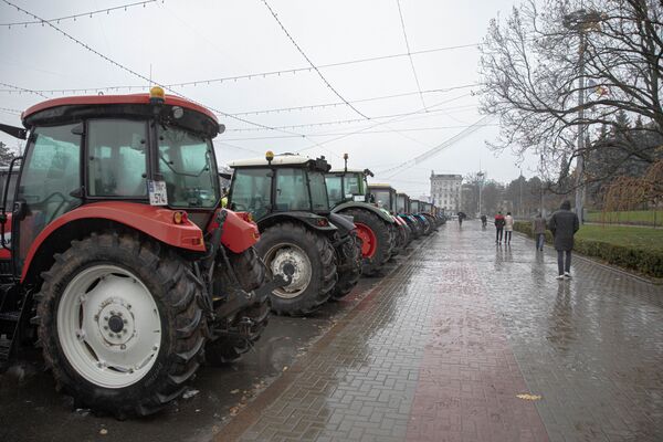Протест аграриев в Кишиневе у правительства - Sputnik Молдова