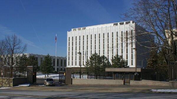 Здание Посольства России в США - Sputnik Moldova-România