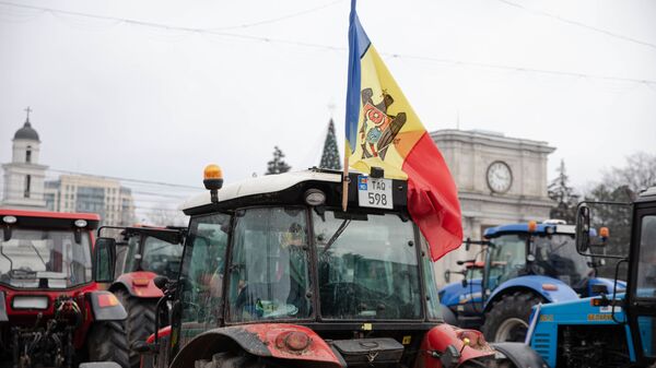 Протест аграриев в Кишиневе - Sputnik Moldova