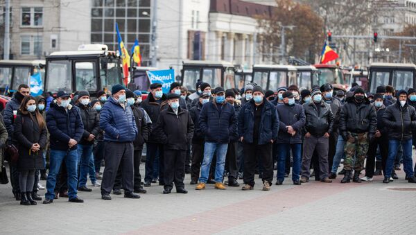 Протест аграриев в Кишиневе  - Sputnik Moldova