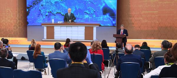 Ежегодная пресс-конференция президента РФ В. Путина Ежегодная пресс-конференция президента РФ В. Путина - Sputnik Молдова