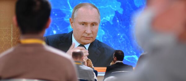 Ежегодная пресс-конференция президента РФ В. Путина - Sputnik Moldova-România