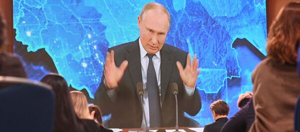 Ежегодная пресс-конференция президента РФ В. Путина Ежегодная пресс-конференция президента РФ В. Путина - Sputnik Молдова