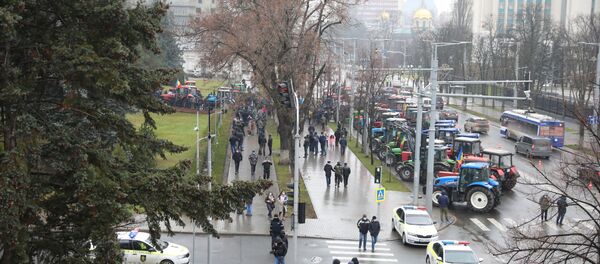 Протест аграриев в Кишиневе 17 декабря 2020 года - Sputnik Moldova
