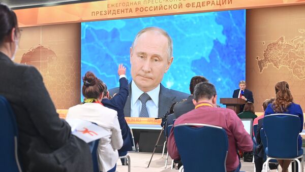 Ежегодная пресс-конференция президента РФ В. Путина - Sputnik Moldova-România