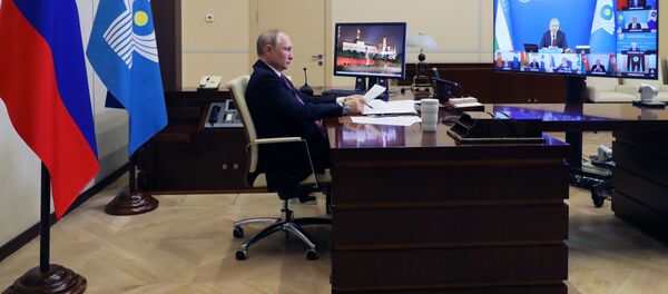 Президент РФ В. Путин принял участие в онлайн-заседании Совета глав государств СНГ  - Sputnik Moldova-România