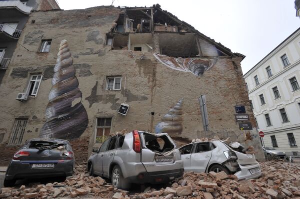 Последствия землетрясения в Загребе, Хорватия - Sputnik Молдова