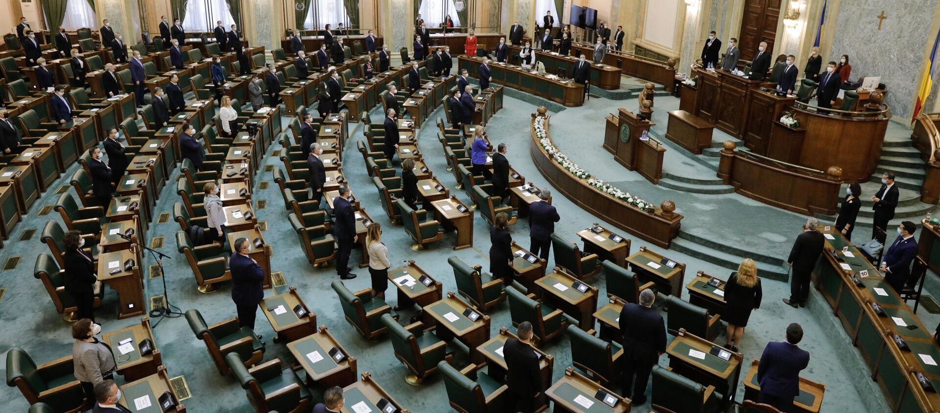 Prima ședință a noului Senat al României - Sputnik Moldova-România, 1920, 14.04.2021