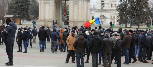 Протест аграриев в Кишиневе 22 декабря 2020 года - Sputnik Moldova