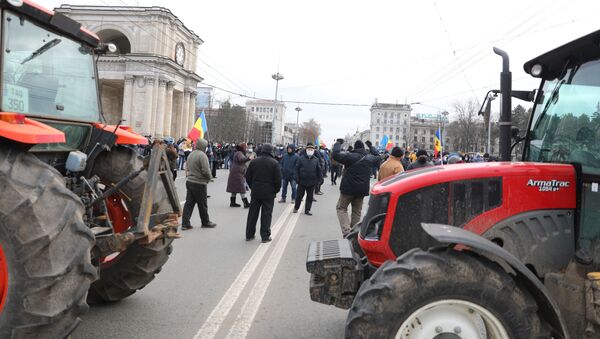 Протест аграриев в Кишиневе 22 декабря 2020 года - Sputnik Moldova