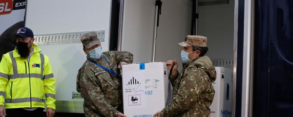 Sosirea primului lot de vaccin anti-COVID-19 la Institutul Cantacuzino - Sputnik Moldova-România