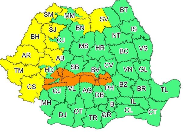 Avertizări meteo: cod portocaliu şi galben de viscol - în ce zone Avertizări meteo: cod portocaliu şi galben de viscol - în ce zone - Sputnik Moldova-România