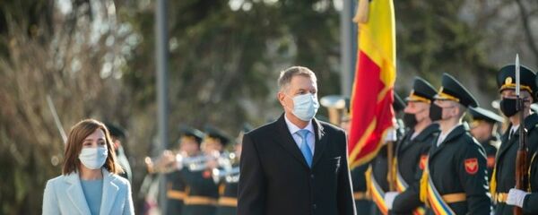 Maia Sandu și Klaus Iohannis - Sputnik Moldova-România