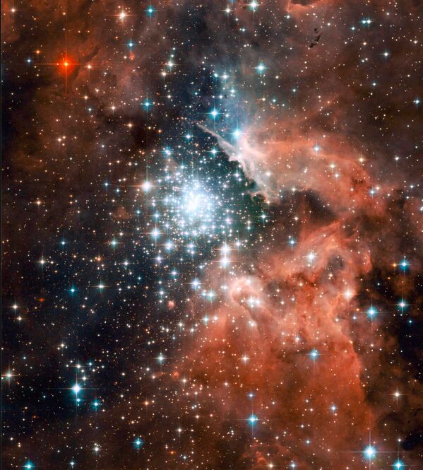 Туманность NGC 3603 в спиральном рукаве Киля нашей Галактики - Sputnik Молдова