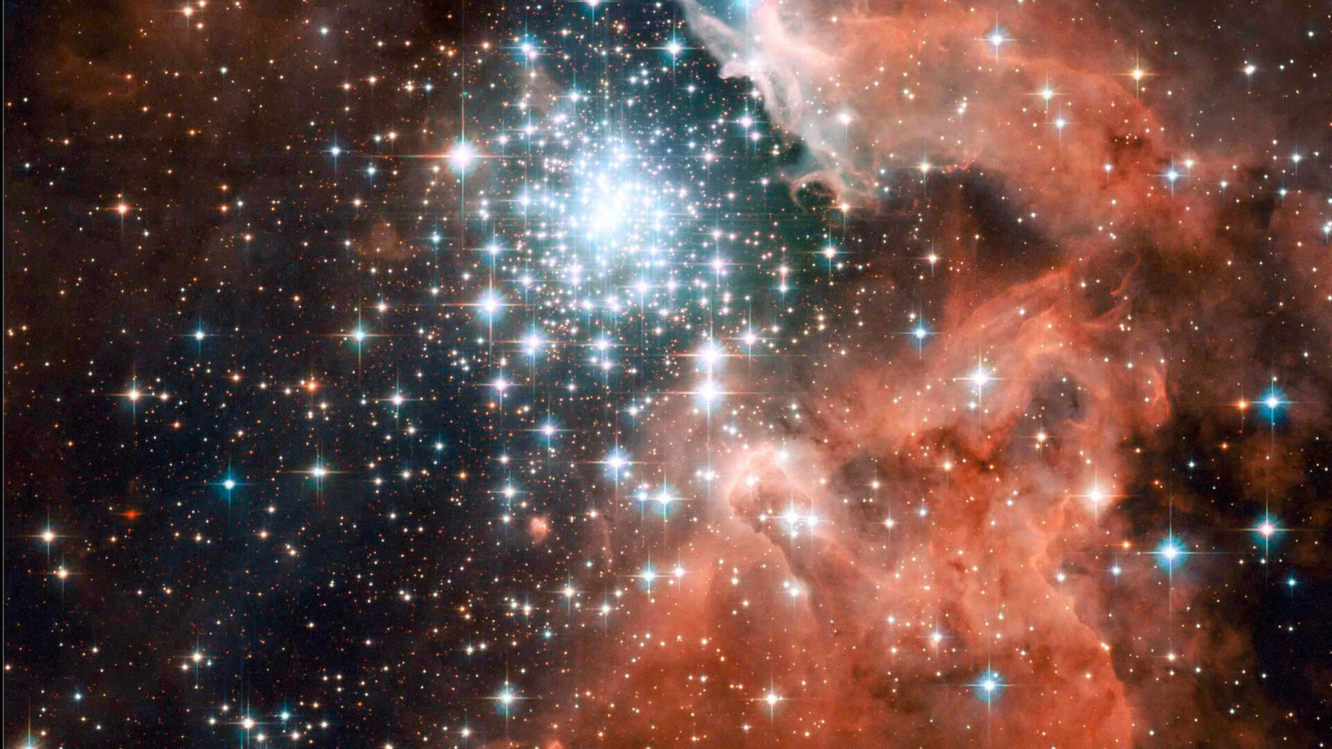 Туманность NGC 3603 в спиральном рукаве Киля нашей Галактики - Sputnik Moldova-România, 1920, 15.01.2022