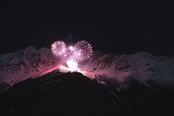Салют во время празднования Нового 2021 года в Австрии - Sputnik Moldova