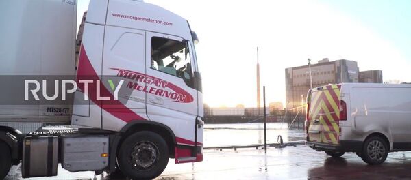 UK: Belfast Harbour quiet as Brexit regulations come into effect UK: Belfast Harbour quiet as Brexit regulations come into effect - Sputnik Moldova-România