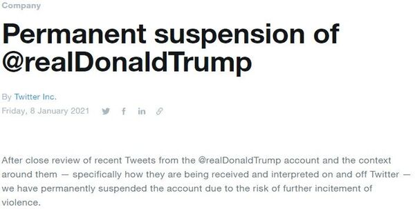 Походит на ядерный взрыв: в МИД РФ высказались о блокировке Трампа в соцсетях Походит на ядерный взрыв: в МИД РФ высказались о блокировке Трампа в соцсетях - Sputnik Молдова