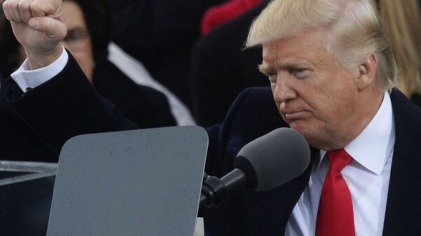 Президент США Дональд Трамп на церемонии инаугурации в Вашингтоне - Sputnik Moldova