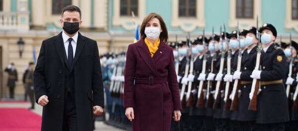 Встреча президента Молдовы Майи Санду и украинского лидера Владимира Зеленского - Sputnik Moldova