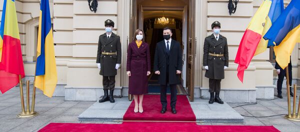 Встреча президента Молдовы Майи Санду и украинского лидера Владимира Зеленского - Sputnik Moldova