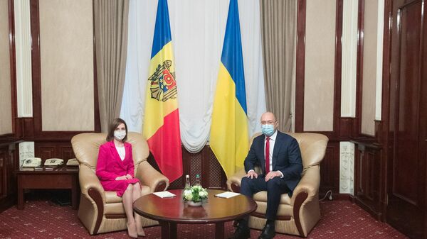  Întâlnirea președintelui Republicii Moldova, Maia Sandu, cu premierul ucrainean, Denis Shmygal - Sputnik Молдова