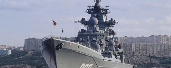 Тяжелый атомный ракетный крейсер Адмирал Нахимов на базе Северного флота РФ - Sputnik Moldova