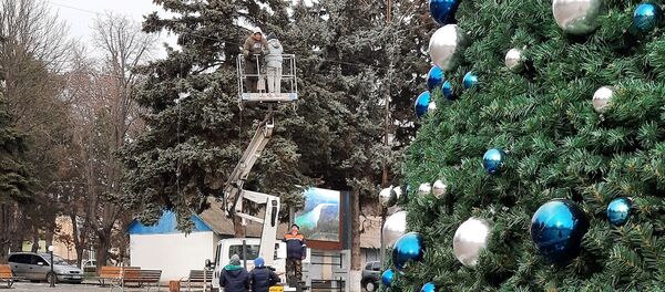 Hoții au furat globurile de pe bradul din Ungheni - Sputnik Moldova