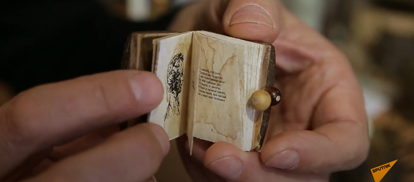 Читать под микроскопом: как создают миниатюрные книги - Sputnik Молдова