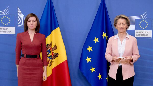 Maia Sandu s-a întâlnit cu Ursula von der Leyen - Sputnik Moldova-România