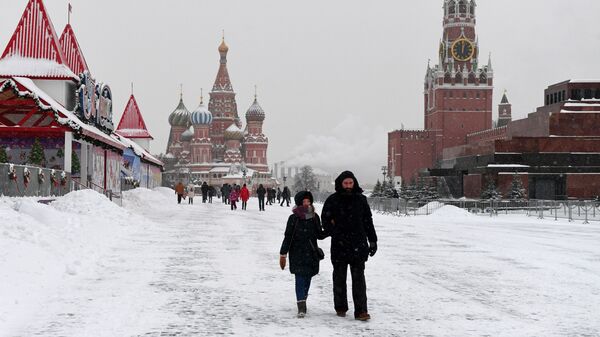Снегопад в Москве - Sputnik Moldova-România