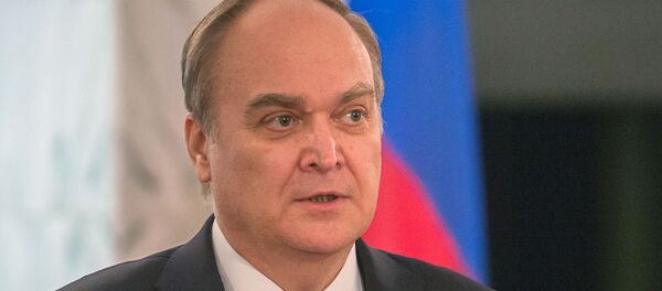 Посол РФ в США Анатолий Антонов на избирательном участке в посольстве РФ в Вашингтоне. - Sputnik Moldova-România