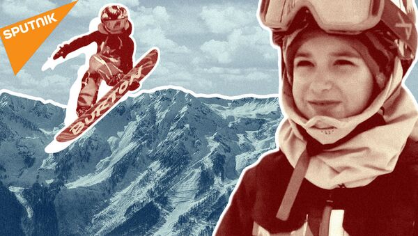 Как семилетняя сноубордистка покоряет горнолыжные трассы - Sputnik Молдова