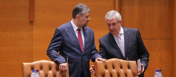 Marcel Ciolacu și Călin Popescu Tăriceanu - Sputnik Moldova-România