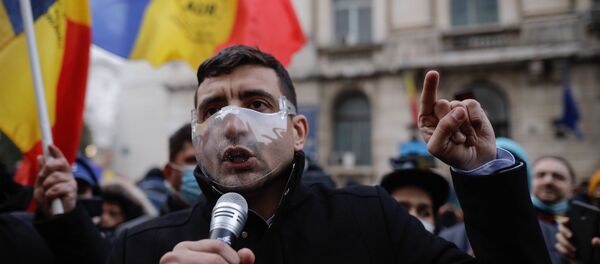 Proteste AUR la București - Sputnik Moldova-România