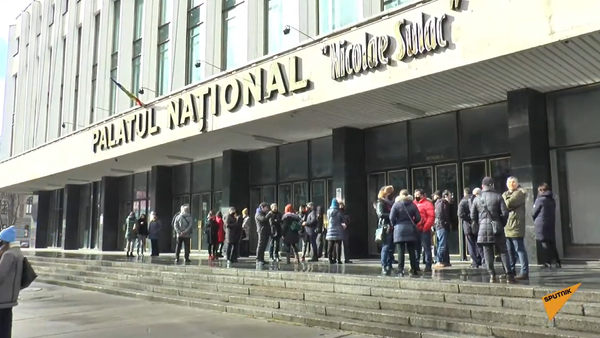 LIVE: Artiștii protestează în fața Palatului Național Nicolae Sulac - Sputnik Moldova