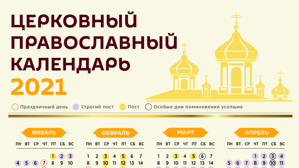 Церковный православный календарь - Sputnik Молдова