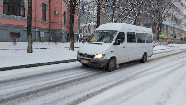 В Кишиневе снова снег - Sputnik Moldova