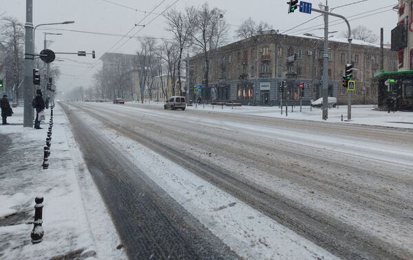 В Кишиневе снова снег - Sputnik Молдова