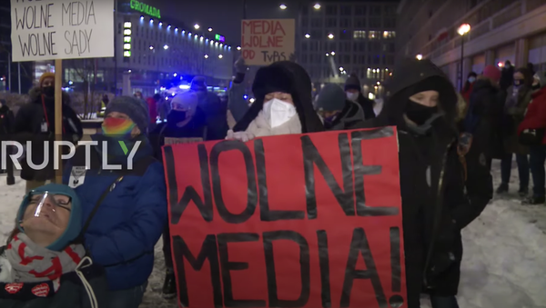 Manifestații la Varșovia pentru libertatea presei - Sputnik Moldova
