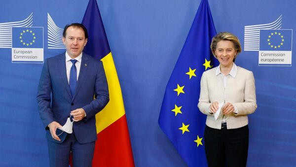 Florin Cîțu și Ursula von der Leyen - Sputnik Moldova-România