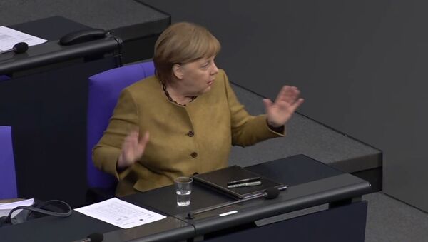 Germania: Un video viral cu Merkel care a constatat că nu și-a pus masca - Sputnik Moldova
