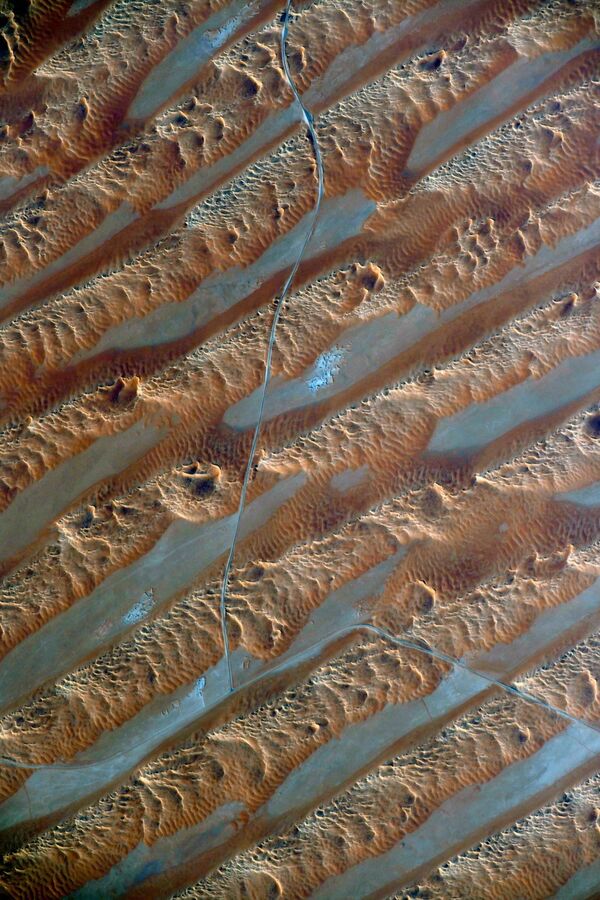 Движущиеся барханы Аравийской пустыни, снятые российским космонавтом Сергеем Кудь-Сверчковым с МКС - Sputnik Молдова