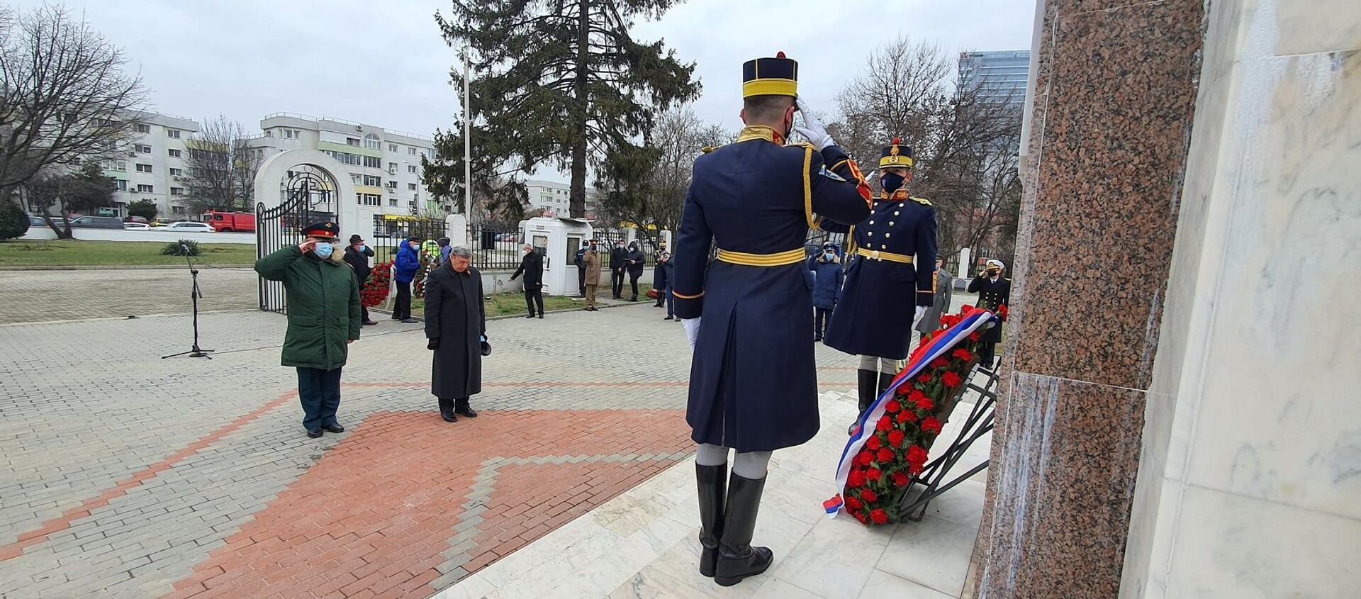 Depunere de flori la monumentul ostașului sovietic, de Ziua Apărătorului Patriei. 19 februarie 2021 - Sputnik Moldova-România, 1920, 19.02.2021