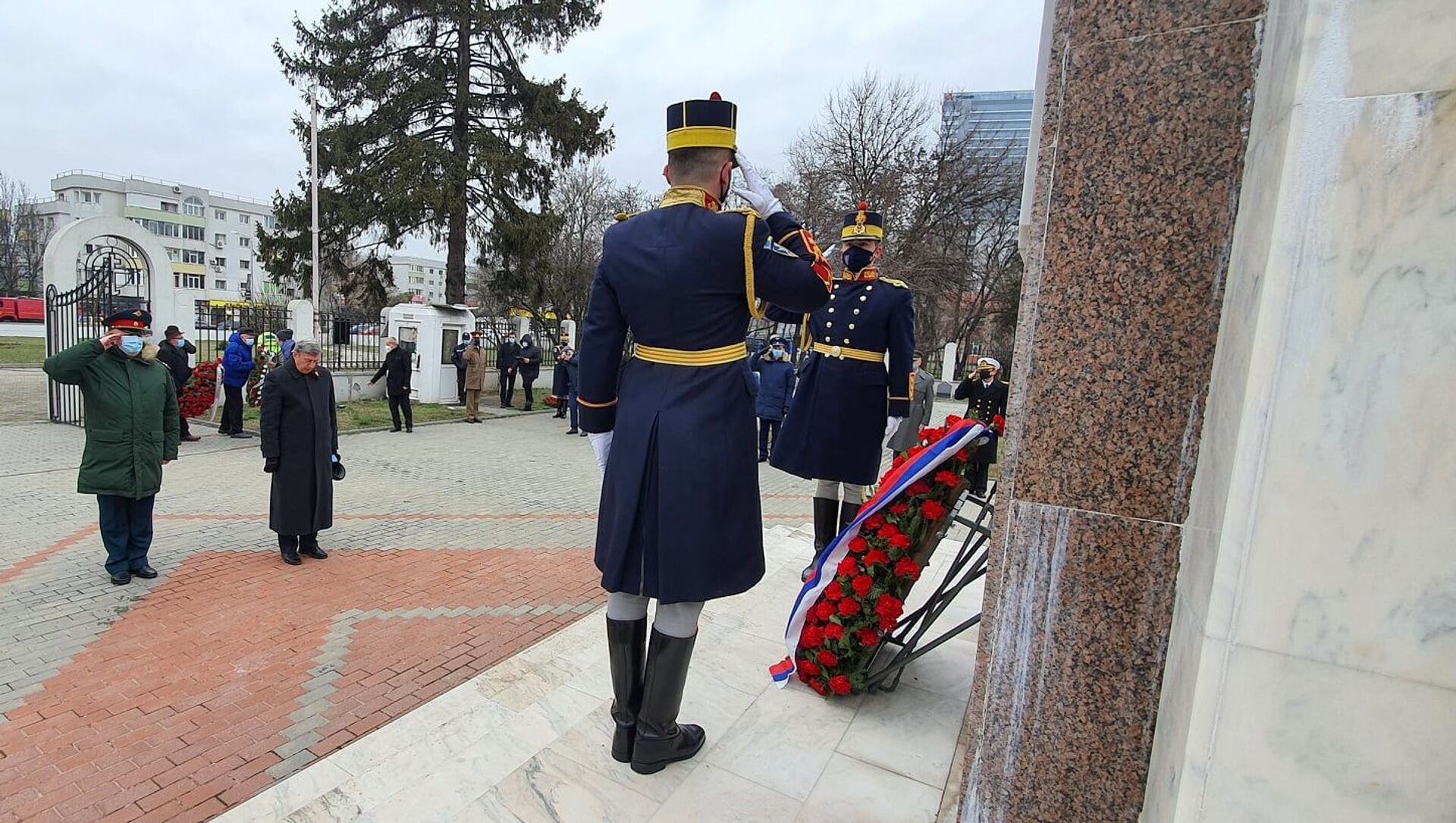 Depunere de flori la monumentul ostașului sovietic, de Ziua Apărătorului Patriei. 19 februarie 2021 - Sputnik Moldova-România, 1920, 19.02.2021