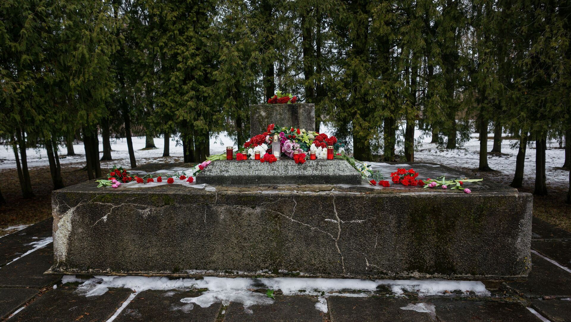 Мемориал освободителям и Героям Советского Союза в Крустпилсском парке в Екабпилсе - Sputnik Молдова, 1920, 26.02.2021